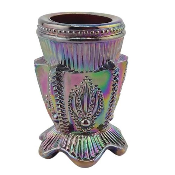 Fenton Carnival Glass Cactus Toothpick Holder for Levay EUC Vintage - Picture 1 of 9